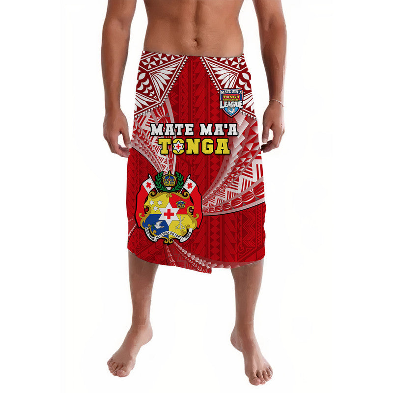 Tonga Rugby Lavalava Mate Maa Tonga Pacific Tongan Ngatu LT14 Red - Polynesian Pride