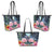 Kanaka Flamingo Couple Rose Hibiscus Plumeria Leather Tote Bag - Love Universe - AH - Polynesian Pride