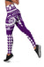 Kakau Hawaiian Polynesian Legging Purple LT6 - Polynesian Pride