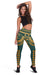 Kakau Hawaiian Polynesian Legging LT6 Green - Polynesian Pride