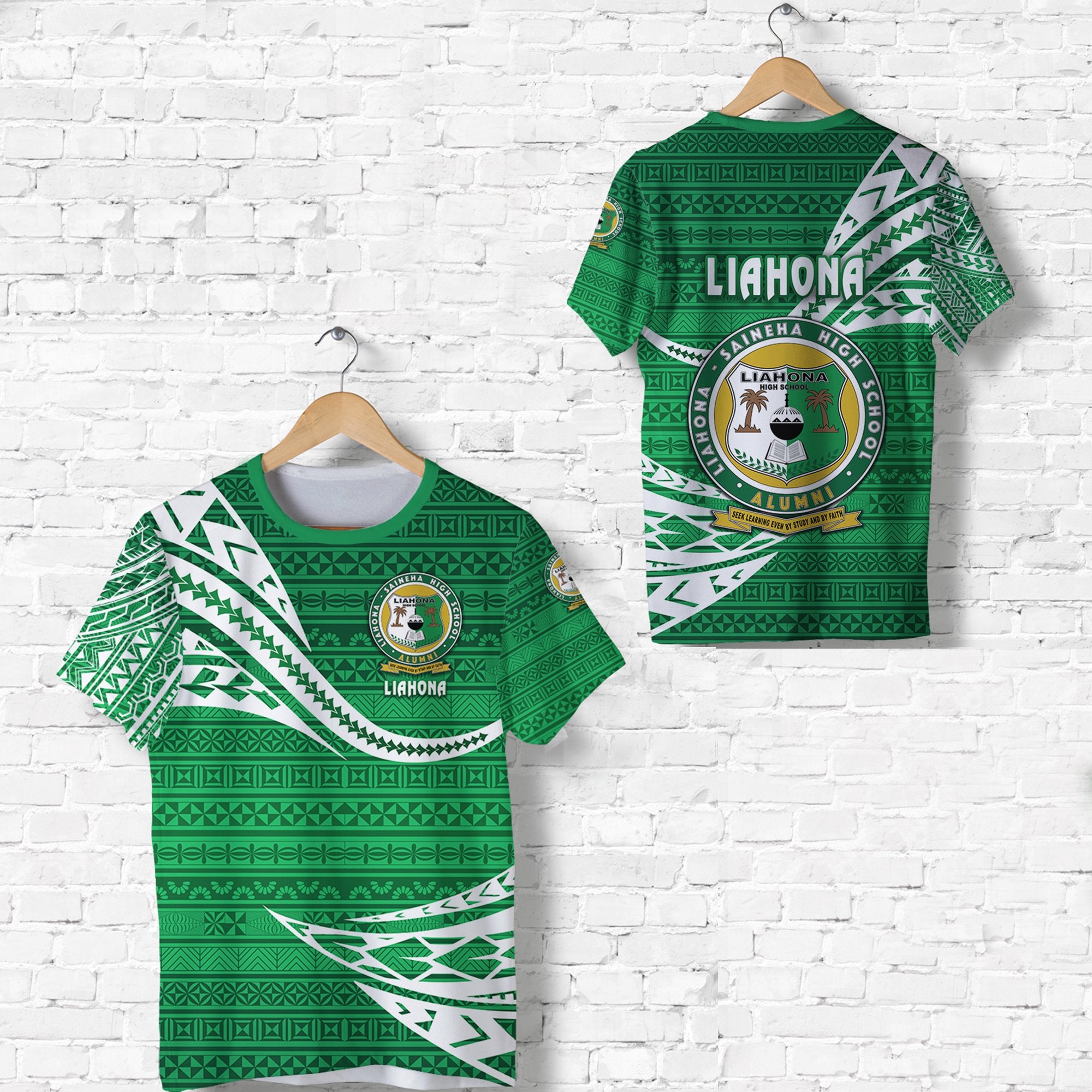 Liahona High School T Shirt Unique Version Green Unisex Green - Polynesian Pride