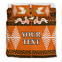 (Custom Personalised) Tailulu College Bedding Set Tonga Pattern LT13 - Polynesian Pride