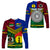 (Custom Personalised) Vanuatu And New Caledonia Kanaky Long Sleeve Shirt Together LT8 Unisex Blue - Polynesian Pride