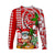 Hawaii Mele Kalikimaka Santa Claus Beach Long Sleeve Shirts LT6 Unisex Red - Polynesian Pride