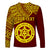 (Custom Personalised) Haapai High School Long Sleeve Shirts Maroon and Gold LT4 - Polynesian Pride