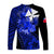 Wallis and Futuna Long Sleeve Shirts Hibiscus Blue No.2 Color LT6 - Polynesian Pride