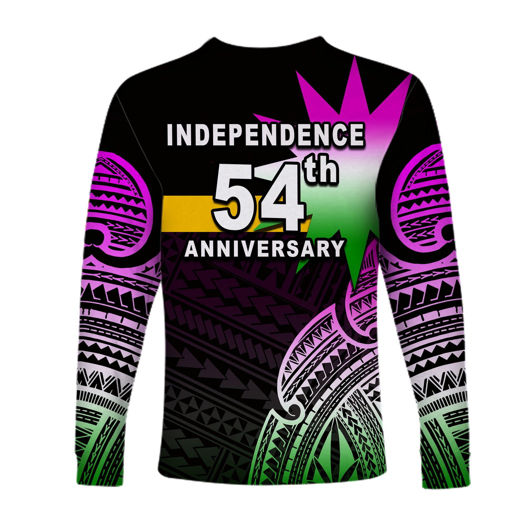 Nauru Independence Day Long Sleeve Shirts Flag In Heart No.2 LT6 Unisex Black - Polynesian Pride