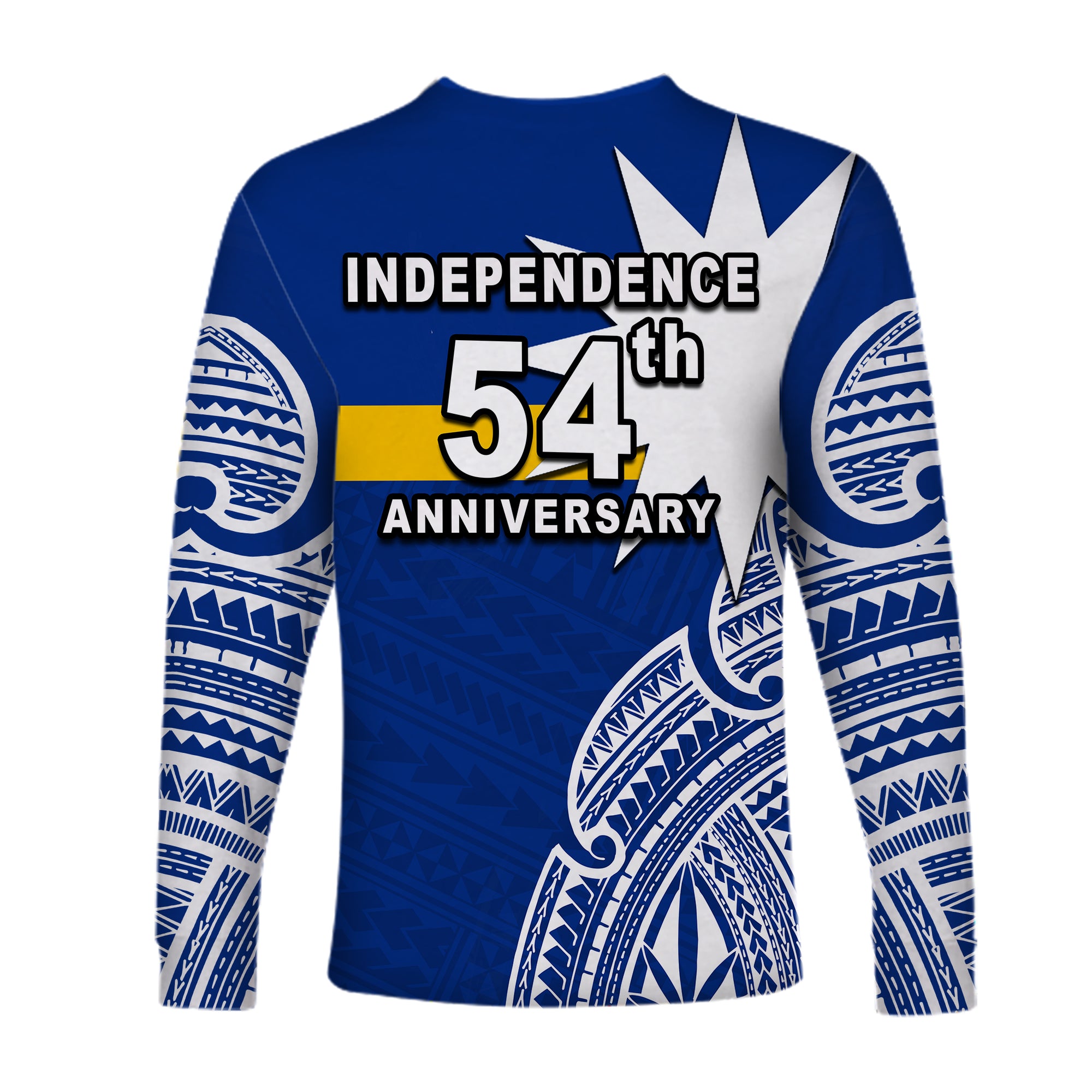 Nauru Independence Day Long Sleeve Shirts Flag In Heart No.1 LT6 Unisex Blue - Polynesian Pride