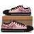 Hawaii Pink Hibiscus Falling Petals Low Top Shoes - Glamour Style - AH - Polynesian Pride