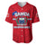 Samoa Independence Baseball Jersey 2023 Red Style LT6 - Polynesian Pride