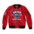 Samoa Independence Sleeve Zip Bomber Jacket 2023 Red Style LT6 Unisex Red - Polynesian Pride