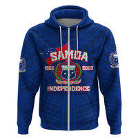 Samoa Independence Hoodie 2023 Blue Style LT6 - Polynesian Pride