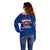 Samoa Independence Off Shoulder Sweater 2023 Blue Style LT6 - Polynesian Pride