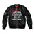 Samoa Independence Sleeve Zip Bomber Jacket 2023 Black Style LT6 Unisex Black - Polynesian Pride