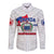 Samoa Independence Long Sleeve Button Shirt 2023 White Style LT6 Unisex White - Polynesian Pride