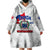 Samoa Independence Wearable Blanket Hoodie 2023 White Style LT6 - Polynesian Pride