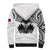 (Custom Personalised) Haiti Sherpa Hoodie Polynesian Neg Maron White Style LT6 - Polynesian Pride