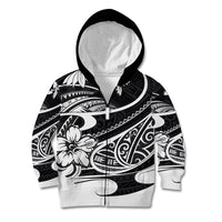 Polynesian Tribal Kid Hoodie Black LT6 - Polynesian Pride