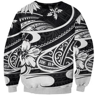 Polynesian Tribal Sweatshirt Black LT6 Unisex Black - Polynesian Pride