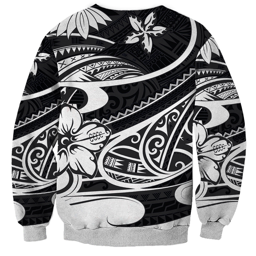 Polynesian Tribal Sweatshirt Black LT6 - Polynesian Pride