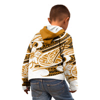 Polynesian Tribal Kid Hoodie Gold LT6 - Polynesian Pride