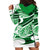 Polynesian Tribal Hoodie Dress Green LT6 - Polynesian Pride