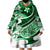 Polynesian Tribal Wearable Blanket Hoodie Green LT6 - Polynesian Pride