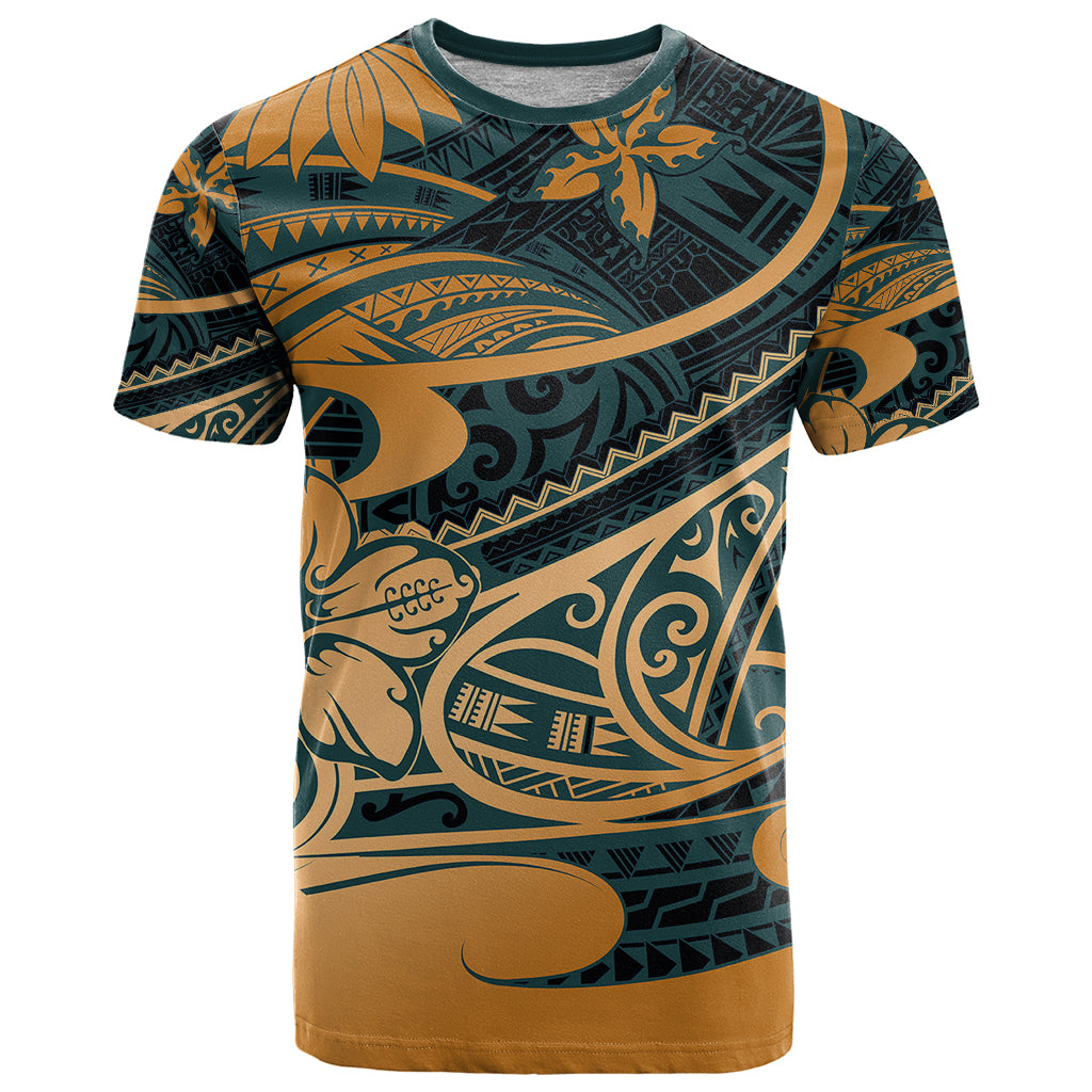 Polynesian Tribal T Shirt LT6 Green - Polynesian Pride