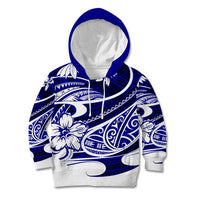 Polynesian Tribal Kid Hoodie Blue LT6 Hoodie Blue - Polynesian Pride