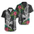 Hawaii Kakau Hawaiian Shirt Mix Sharks Polynesian Hibiscus LT6 Black - Polynesian Pride