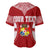 Personalised Tonga Independence Day Baseball Jersey Kupesi Pattern Mix Style LT7 - Polynesian Pride