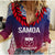 Personalised Samoa Independence Day Women Casual Shirt Ula Fala Gradient Color LT7 Female Art - Polynesian Pride