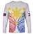 Personalised Philippines Independence Day Long Sleeve Shirt Tribal Sun and Stars Ver 01 LT7 Unisex White - Polynesian Pride