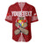 Personalised Tonga Rugby Baseball Jersey Mate Ma'a Tonga Independence Day LT7 - Polynesian Pride