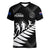 Personalised New Zealand Football Ferns Women V Neck T Shirt Women's World Cup 2023 Sporty Vibes LT7 - Polynesian Pride