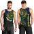 Personalised Vanuatu Men Tank Top Turtle Chest Tattoo Flag Color - Malampa LT7 - Polynesian Pride