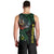 Personalised Vanuatu Men Tank Top Turtle Chest Tattoo Flag Color - Penama LT7 - Polynesian Pride