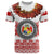 Custom Tonga Emancipation Day T Shirt Independence Day Fancy Kahoa Heilala Flower White Red LT8 White - Polynesian Pride