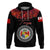 Custom Tonga Hoodie Emancipation Day Unique Kahoa Heilala Flower Black LT8 - Polynesian Pride