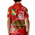 (Custom Personalised) Tonga Kumete Kava Bowl Sila Vibes - Red Kid Polo Shirt LT8 - Polynesian Pride