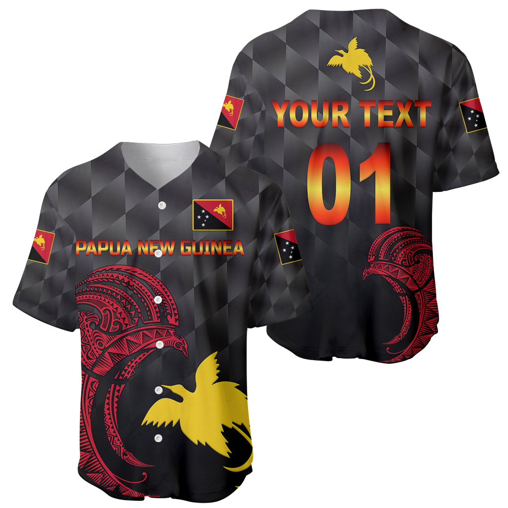 (Custom Personalised) Papua New Guinea Barramundis Cricket Baseball Jersey Birds Of Paradise Paradisaea Raggiana Original - Black LT8 Black - Polynesian Pride