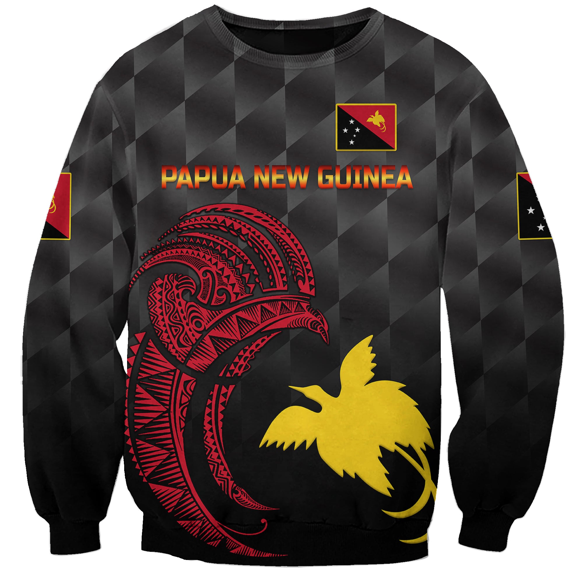 (Custom Personalised) Papua New Guinea Barramundis Cricket Sweatshirt Birds Of Paradise Paradisaea Raggiana Original - Black LT8 Unisex Black - Polynesian Pride