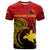 Custom Papua New Guinea Barramundis Cricket T Shirt Birds of Paradise Paradisaea Raggiana Original Red LT8 Red - Polynesian Pride