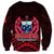 Samoa Independence Day Sweatshirt Ulafa Polynesian Unique Red No2 LT9 - Polynesian Pride