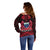 Samoa Independence Day Off Shoulder Sweater Ulafa Polynesian Unique Red No3 LT9 - Polynesian Pride