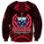 Samoa Independence Day Sweatshirt Ulafa Polynesian Unique Red No3 LT9 - Polynesian Pride