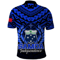 Samoa Independence Day Polo Shirt Ulafa Polynesian Unique Blue No1 LT9 - Polynesian Pride