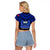 Samoa Independence Day Raglan Cropped T Shirt Ulafa Polynesian Unique Blue No1 LT9 - Polynesian Pride