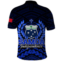 Samoa Independence Day Polo Shirt Ulafa Polynesian Unique Blue No2 LT9 - Polynesian Pride