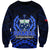 Samoa Independence Day Sweatshirt Ulafa Polynesian Unique Blue No2 LT9 Unisex Blue - Polynesian Pride